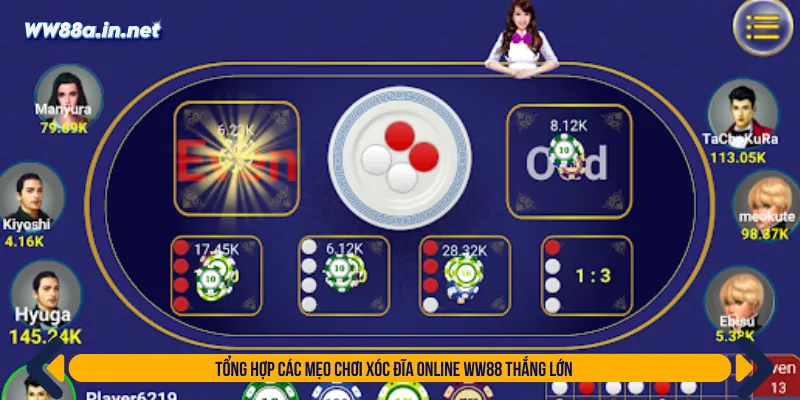 Tận dụng bí kíp để thắng lớn tại xóc đĩa online WW88