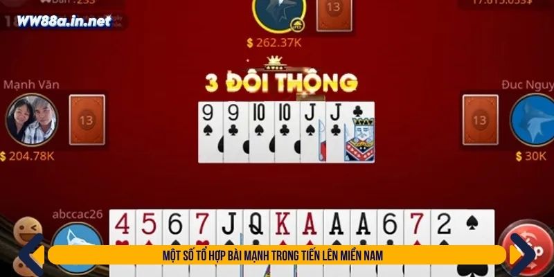 Một số tổ hợp bài mạnh trong tiến lên miền nam