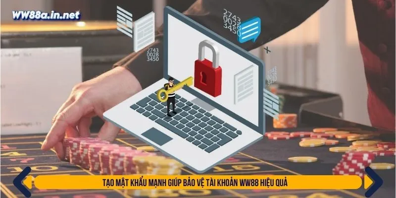 Tạo mật khẩu mạnh giúp bảo vệ tài khoản WW88 hiệu quả