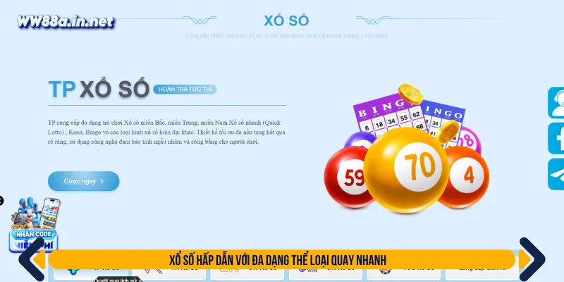 Xổ số đa dạng hình thức và kết quả minh bạch tuyệt đối